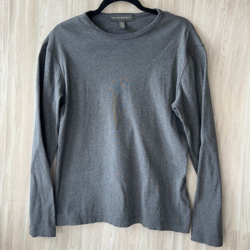 BANANA REPUBLIC blouse WOMENS gray